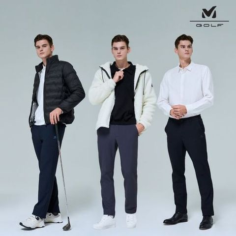 밀레골프 25FW 최신상 남성용 트리코트 본딩팬츠 3종
