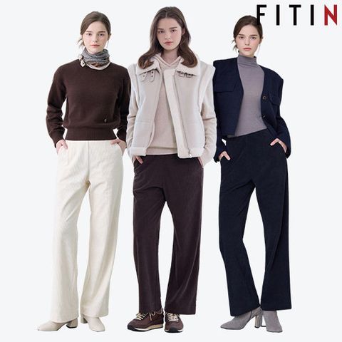 [2025최신상] 피트인 여성 코듀로이 와이드 팬츠 1종