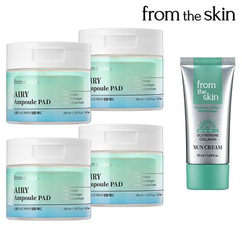 프롬더스킨 에어리 앰플패드 4ea+선크림