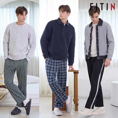 [2025최신상] 피트인 남성 포근 기모 스판팬츠 3종