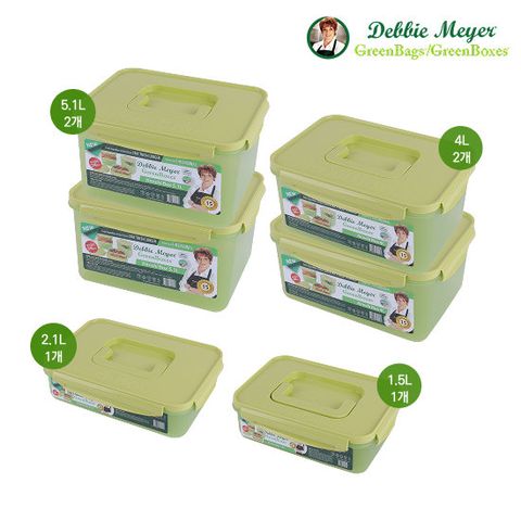 데비마이어 그린박스 유산균 김치통 5종+대형 김치통 1종 더