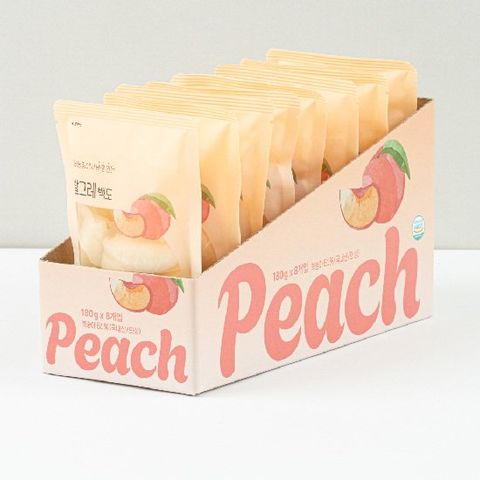발그래 Peach 백도 180g 8팩