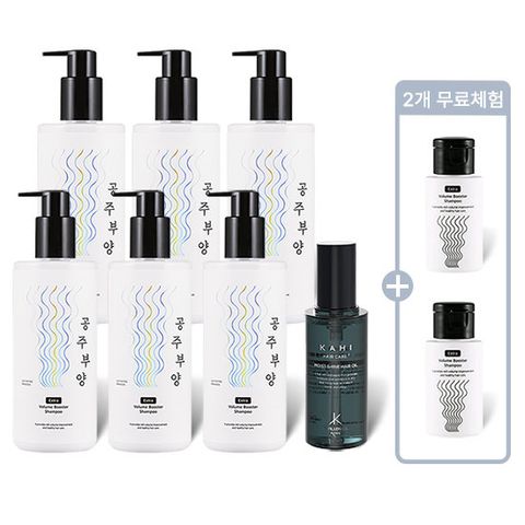가히 공주부양 볼륨부스터 샴푸 NEW매니아세트(500ml*6개+무료체험 50ml*2개+샤인오일 56ml*1개)
