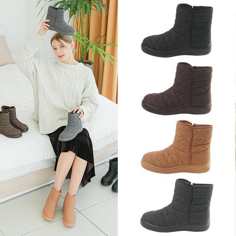 헬시온 퀼팅 미들부츠