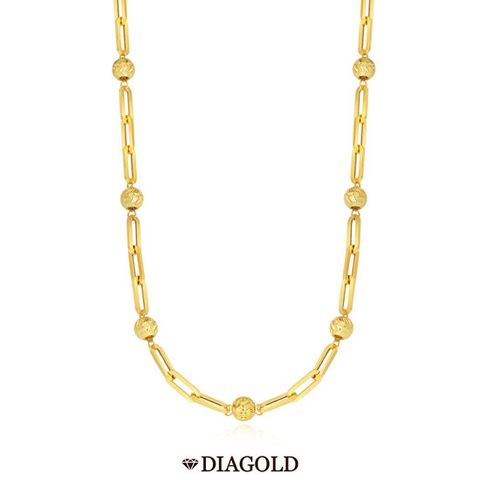 디아골드 24K 순금 컷팅볼 클립체인 목걸이