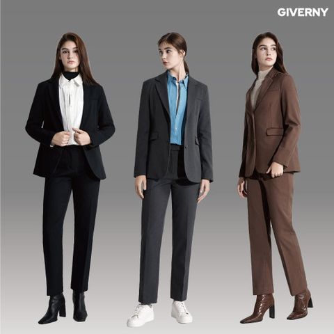지베르니 여성 기모 수트셋업 2종 (재킷1종+팬츠1종)