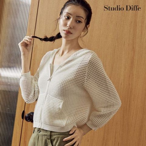 스튜디오디페 26SS 크로쉐 후드 니트 재킷 2종[런칭 가격 79,900원]