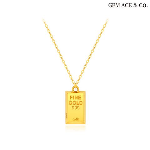 제메이스 순금 빅볼륨 골드바 목걸이 M