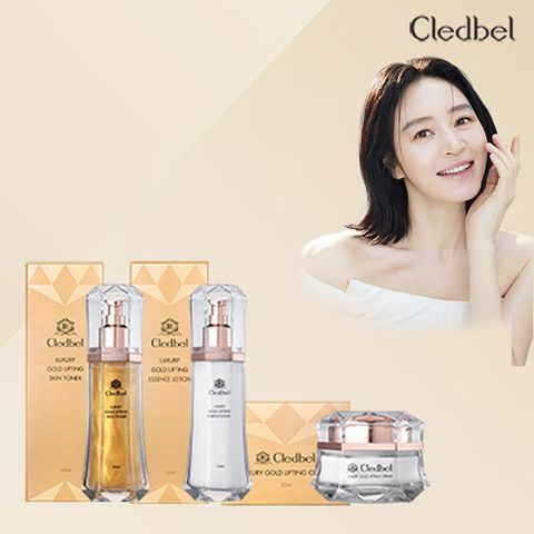 끌레드벨 럭셔리골드 풀기초 1세트(스킨+로션+크림)