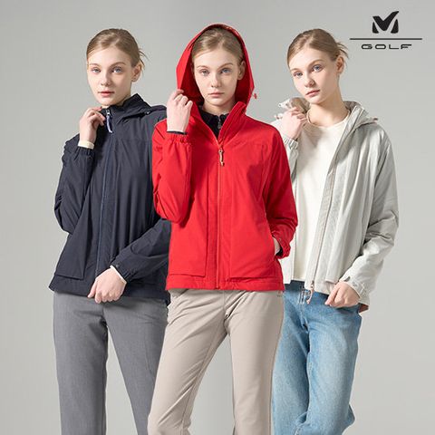 밀레골프 최신상 여성 봄 바람막이 재킷