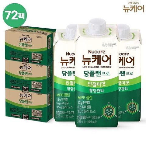 대상 뉴케어 당플랜 프로 인절미맛 72팩