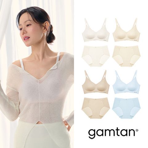 감탄브라 쿨 웨이브 브라팬티 4세트