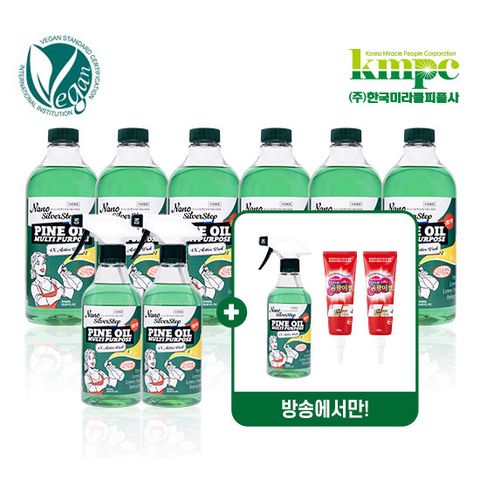 은나노스텝 시즌4 파인오일 다용도세정제 더블세트 (본품3+대용량6+곰팡이젤2)