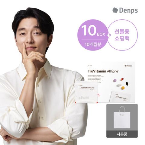 덴프스 트루바이타민 올인원 멀티비타민&루테인&밀크씨슬 10개월분+쇼핑백