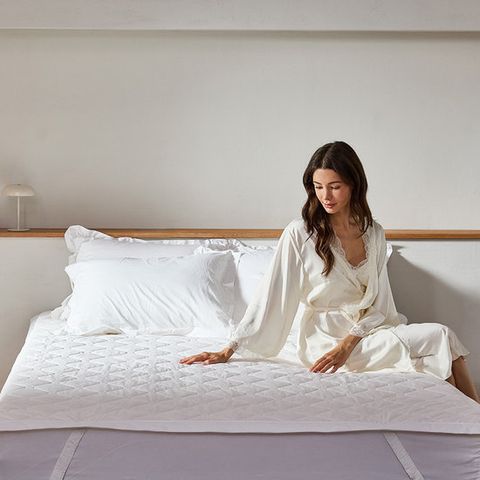[라뽐므] 순면 80수 호주산 무봉제 양모 패드 퀸(Q)