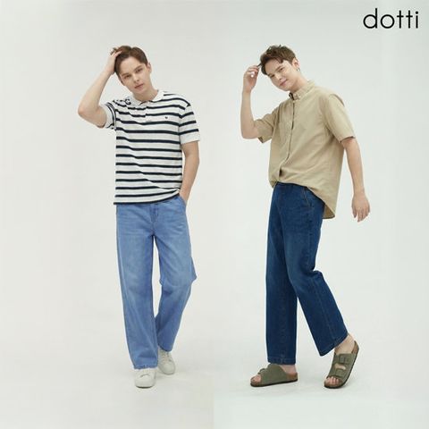 도티  남자 썸머 워싱 데님팬츠2종
