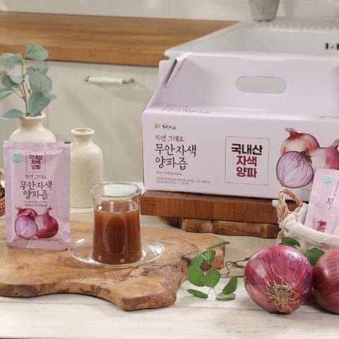 자연식품 시즌2 무안 자색 양파즙(국내산) 100ml 120팩
