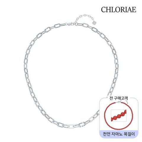 [방송에서만 천연 원석 추가] 클로리에 실버925 볼륨클립 목걸이