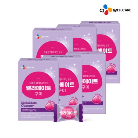 [CJ공식] 식물성 멜라토닌 함유 멜라메이트 50구미 6박스