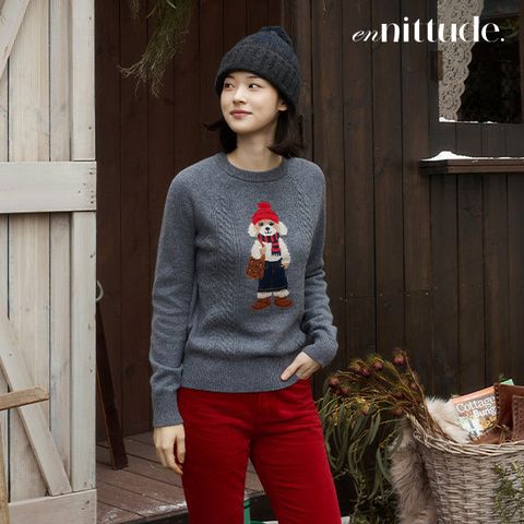 엔니튜드 26FW 울100 인타샤 니트