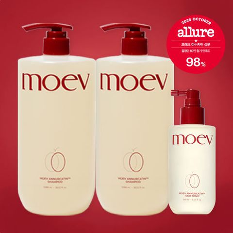 [MOEV] 모에브 아누카틴 싱글구성_탈모샴푸 2통(각 1080ml)+헤어토닉 1통(150ml)