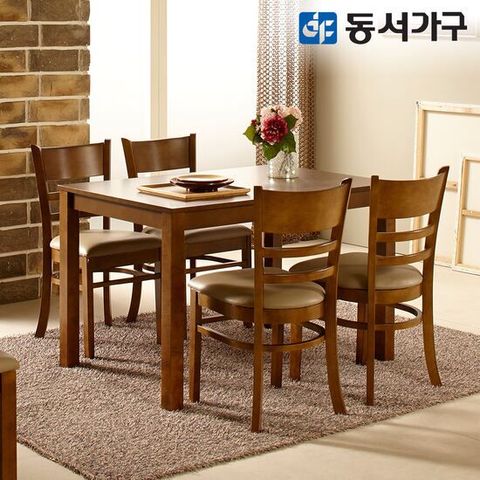 동서가구 WO모던 원목 4인용 식탁 세트 (의자 4EA) DF639237