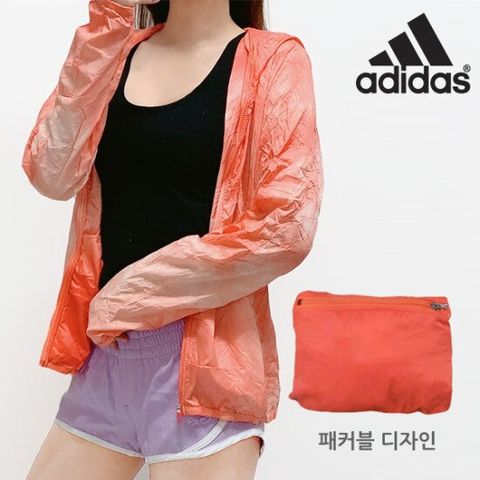 아디다스 여성 런팩 바람막이 후드자켓/매장판-AH9957