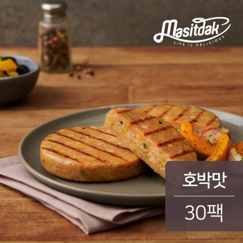 [랭킹닭컴] 맛있닭 닭가슴살 스테이크 호박 100gX30팩(3kg)
