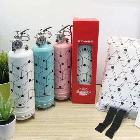 K히어로즈 디자인 소화기 세트(거치대+소방포+차량부착kit)