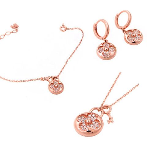 아이비골드 14K GOLD [목걸이+귀걸이+팔찌] G 9398