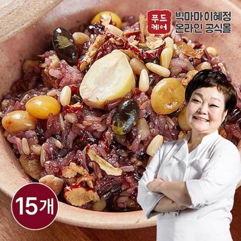 빅마마 이혜정의 꽉찬 수제 영양밥 15팩 (120g x 15개)