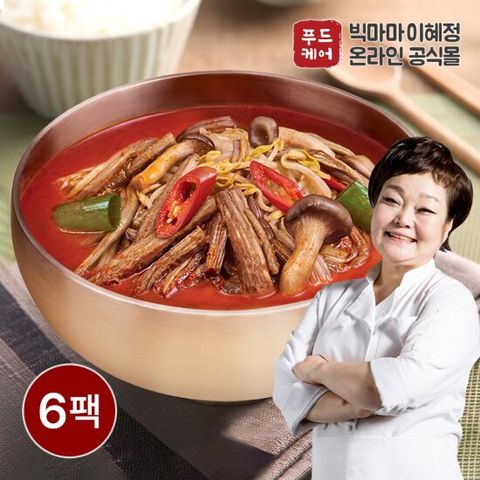 든든한끼 빅마마이혜정의 육개장 6팩 (500g x 6개)