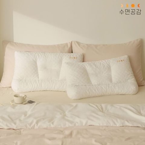 [6/12~6/19 사은품증정] 우유베개 라텍스 기능성 경추 베개 (2EA)