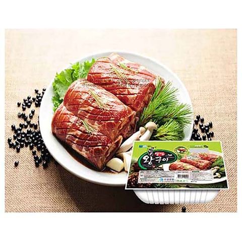 선물세트 까만콩 양념왕구이-1.4kgx1통(4대)무뼈갈비4인분