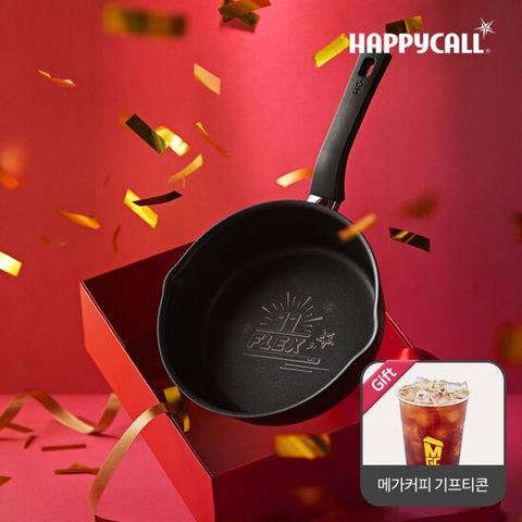 HC해피콜 플렉스팬 11에디션 IH 와이드 후라이팬 (22cm) 매트블랙