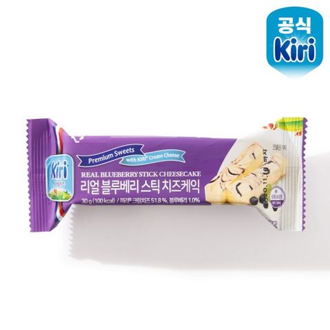 끼리 리얼스틱 치즈케익 30g 블루베리 1개 / 조각케익 크림치즈