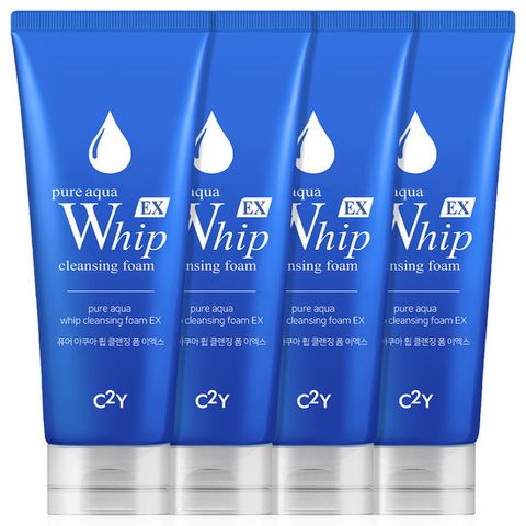 NO.1 클렌징 C2Y 퓨어 휩 대용량 폼클렌징 220ml 4개 4종