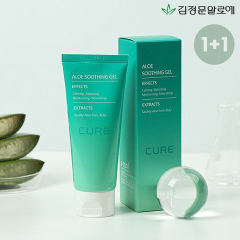 [김정문알로에] 큐어 알로에 수딩젤 100ml 2개