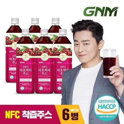 GNM NFC 타트체리 주스 착즙 원액 1000ml x 6병