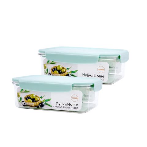 마이리브 BPA FREE 트라이탄 밀폐용기 반찬통 1700ml 2P