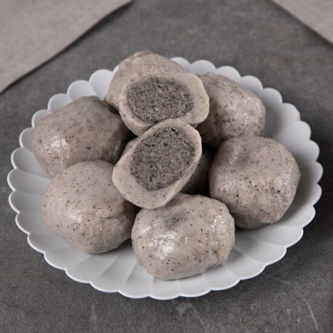 [시루조아] 밥알찹쌀떡 흑임자 절구 떡 500g