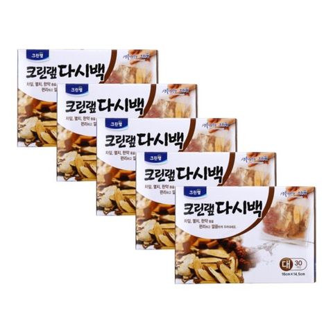 멸치다시마육수 크린 다시팩 대형 30매 5개