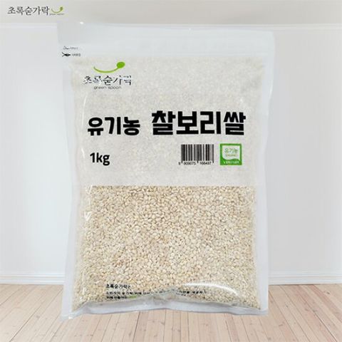 초록숟가락 유기농 찰보리쌀 1kg
