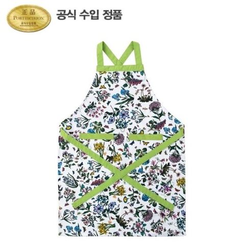 [ 롯데백화점 ]보타닉 가든 친츠 투포켓 어깨끈 앞치마 1p