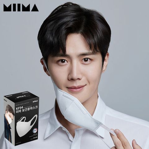 미마 보건용마스크 중형 흰색 90개입(KF94)