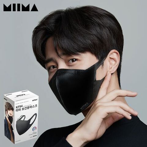 미마 보건용마스크 중형 검정 90개입(KF94)