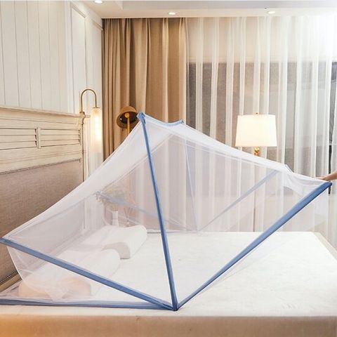 원터치 침대 모기장 텐트 1초 접이식 폴딩 모기 덮장 더블 M