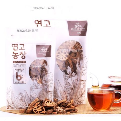 연고농장  볶음 연근차 200g