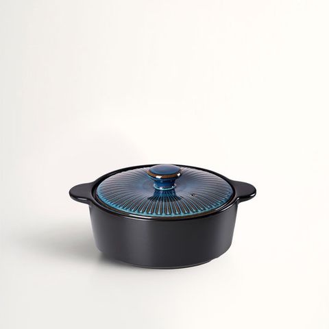 [한국도자기리빙] 오션블루 뚝배기20cm