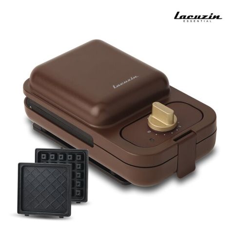라쿠진 샌드위치 와플 크로플 메이커 LCZ1072CH 초콜릿